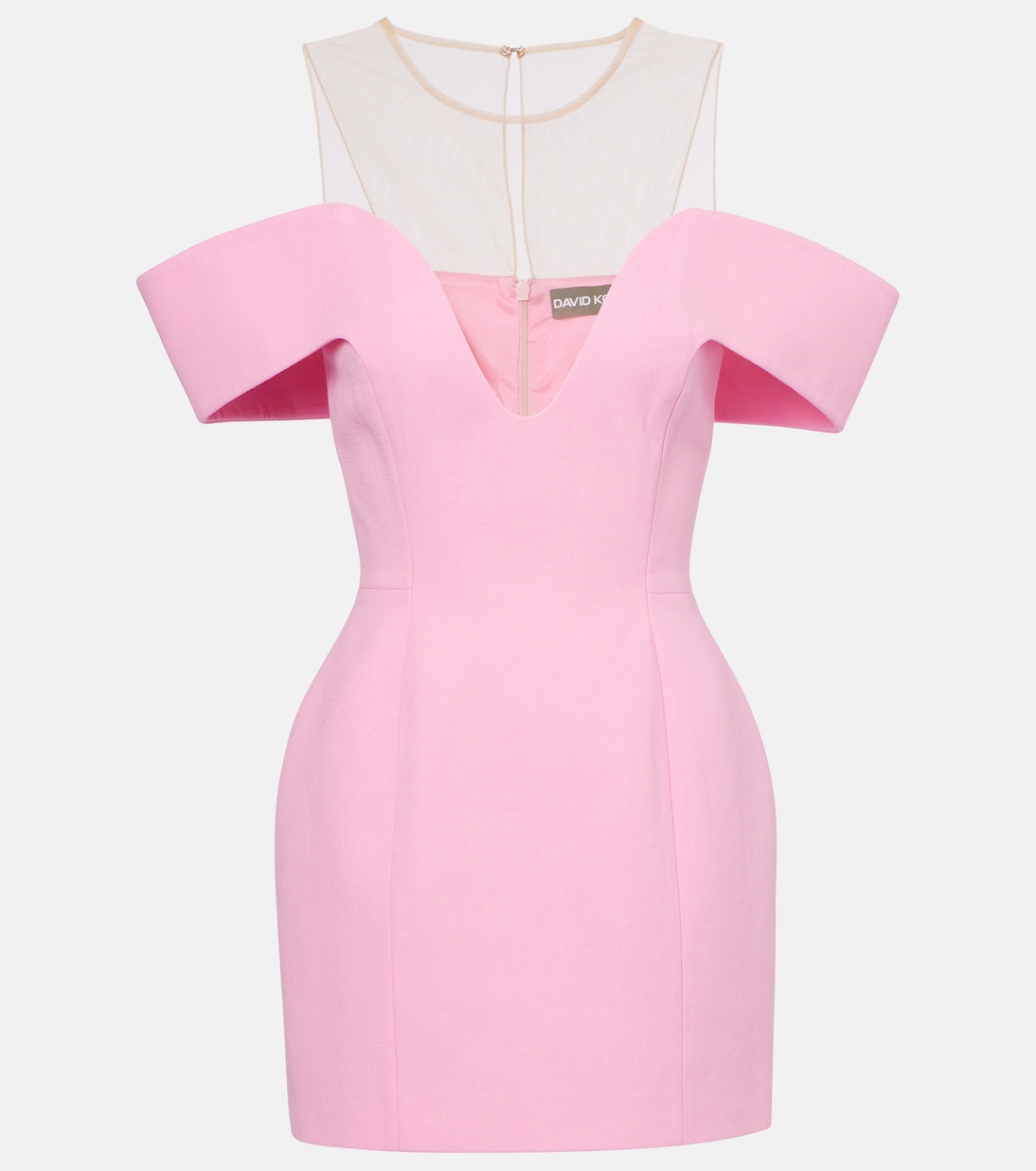 Virgin wool crêpe minidress | David Koma