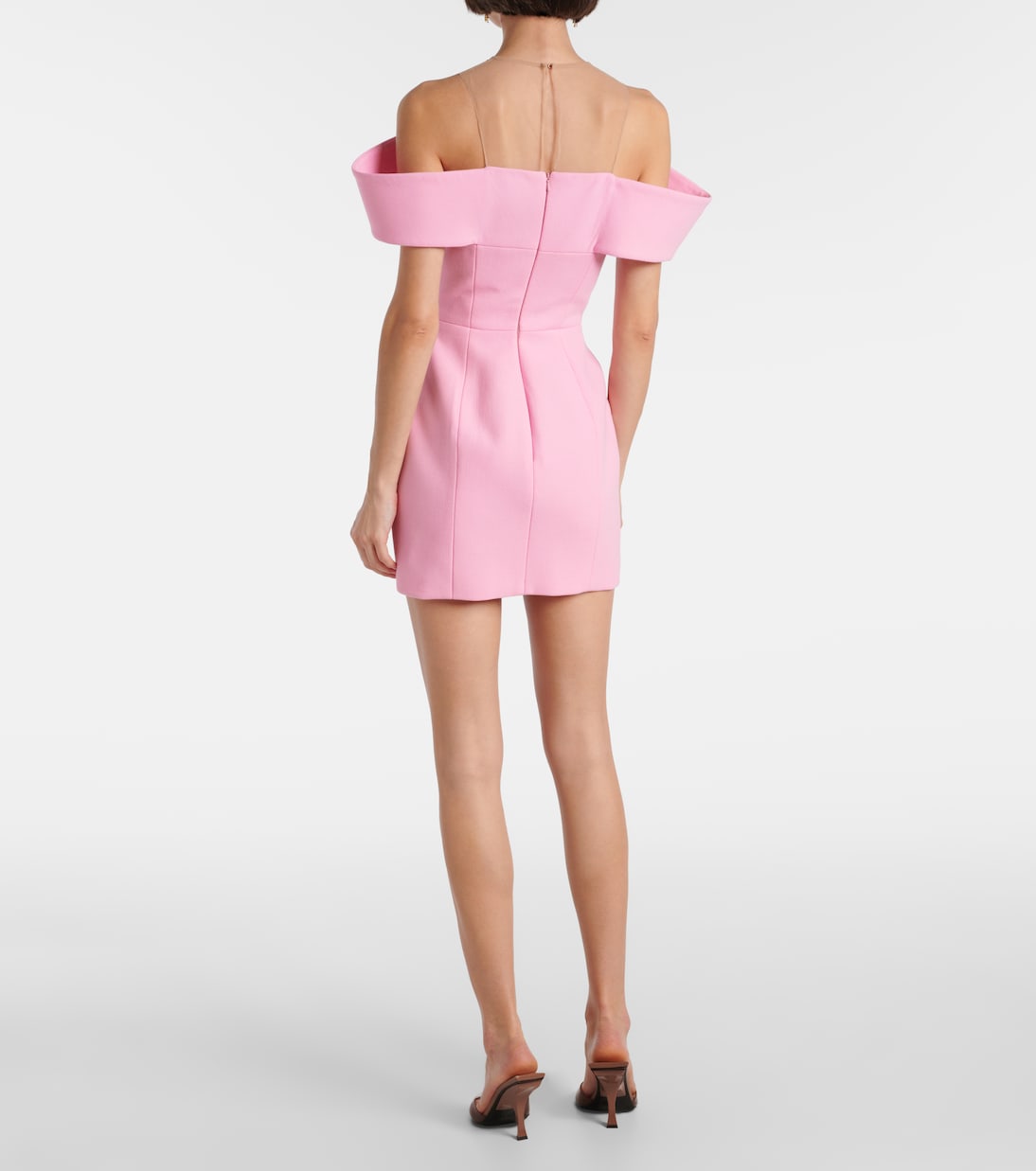 Virgin wool crêpe minidress | David Koma
