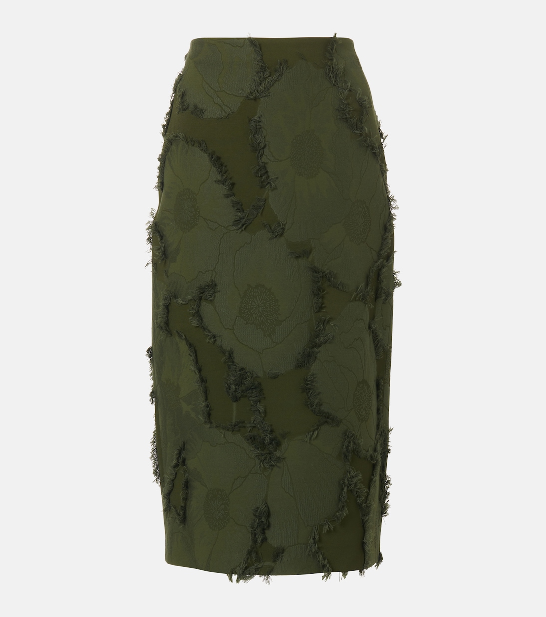 Jupe portefeuille en jacquard à fleurs | Gucci