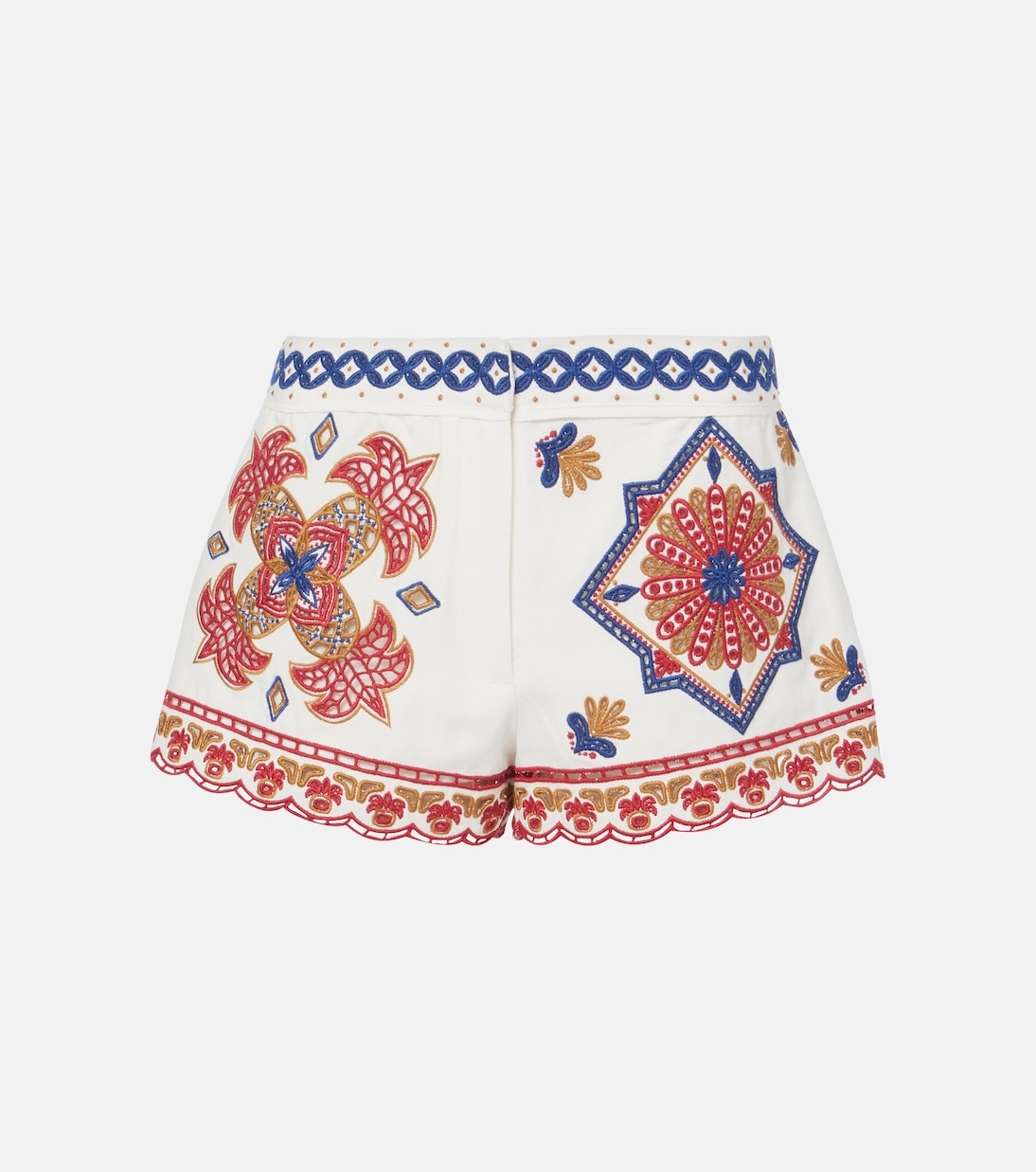 Shorts in misto cotone con ricami | Farm Rio