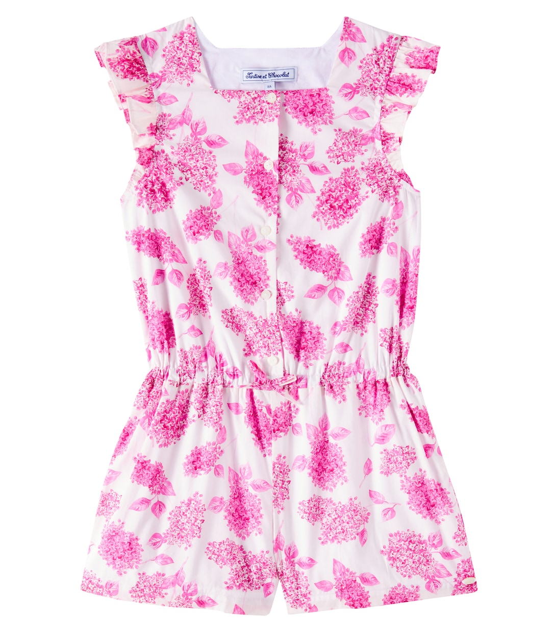Jumpsuit corta in cotone floreale | Tartine et Chocolat