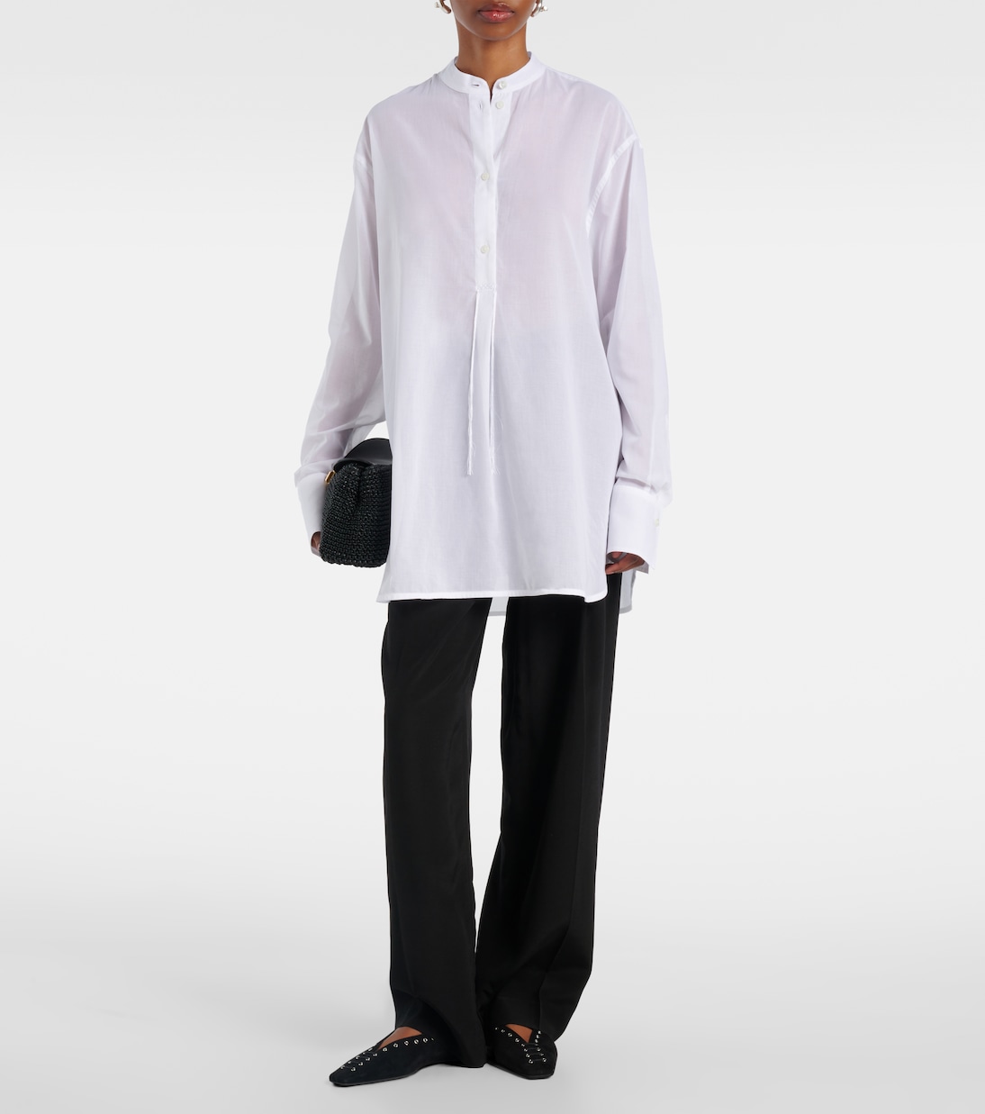 Camicia oversize in voile di cotone | Toteme