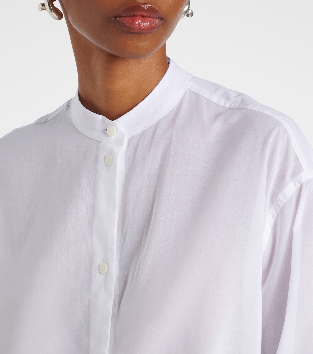 Camicia oversize in voile di cotone | Toteme