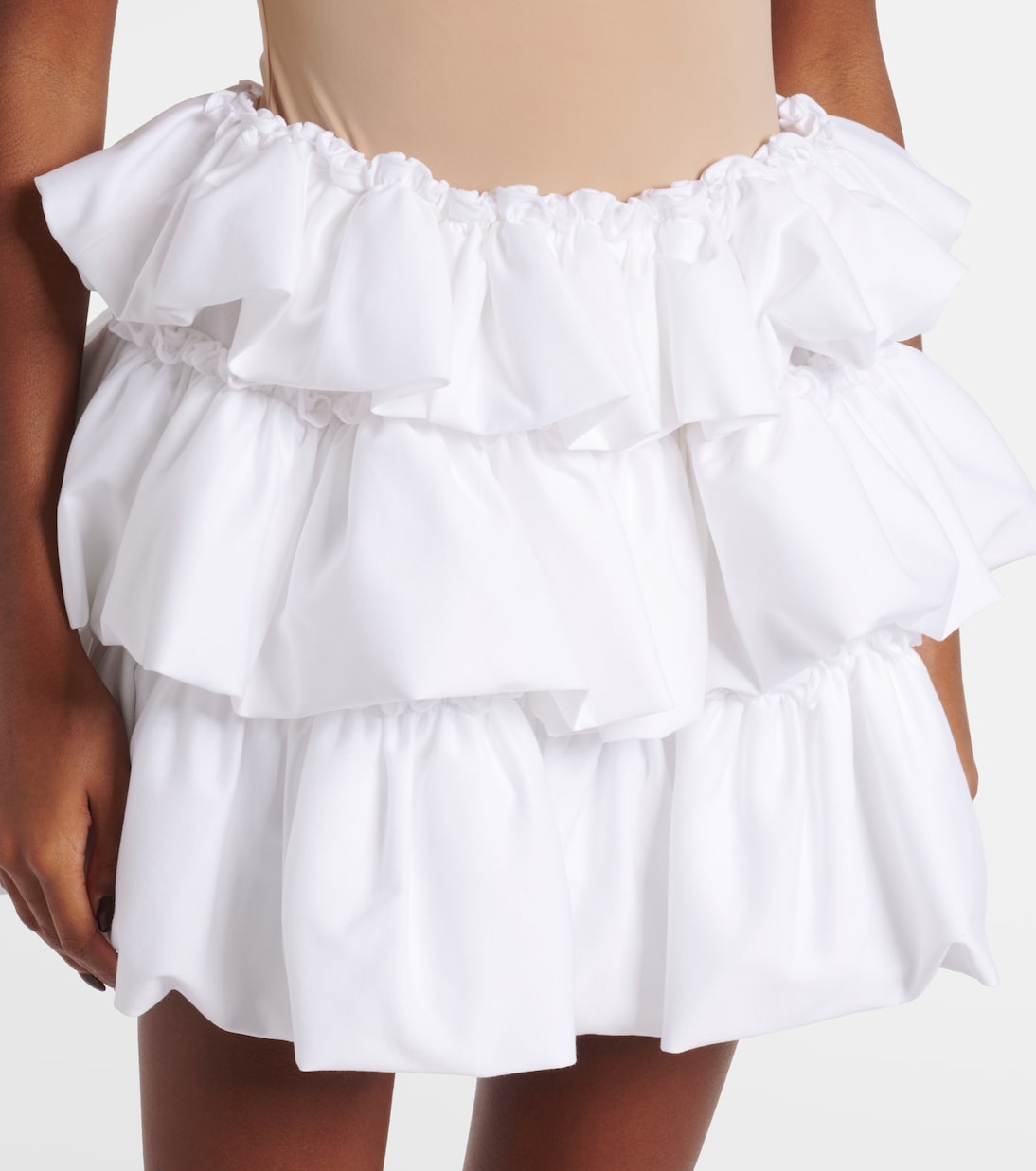 Minifalda de algodón a capas | Noir Kei Ninomiya