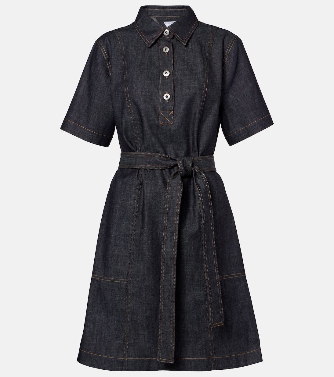 Robe midi en jean | Bottega Veneta
