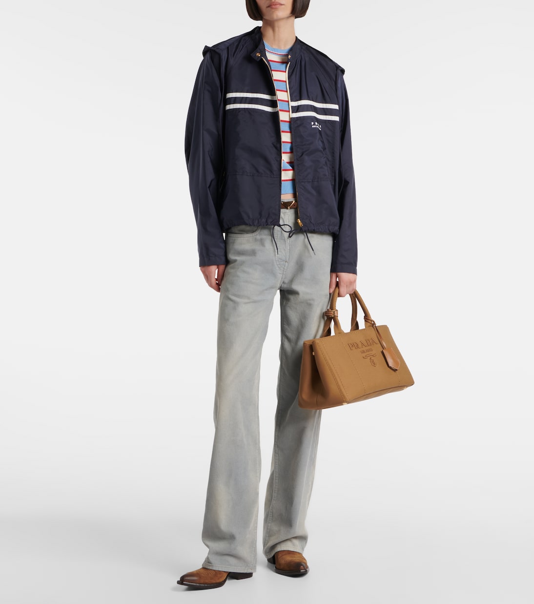 Borsa Giardiniera Medium in canvas | Prada