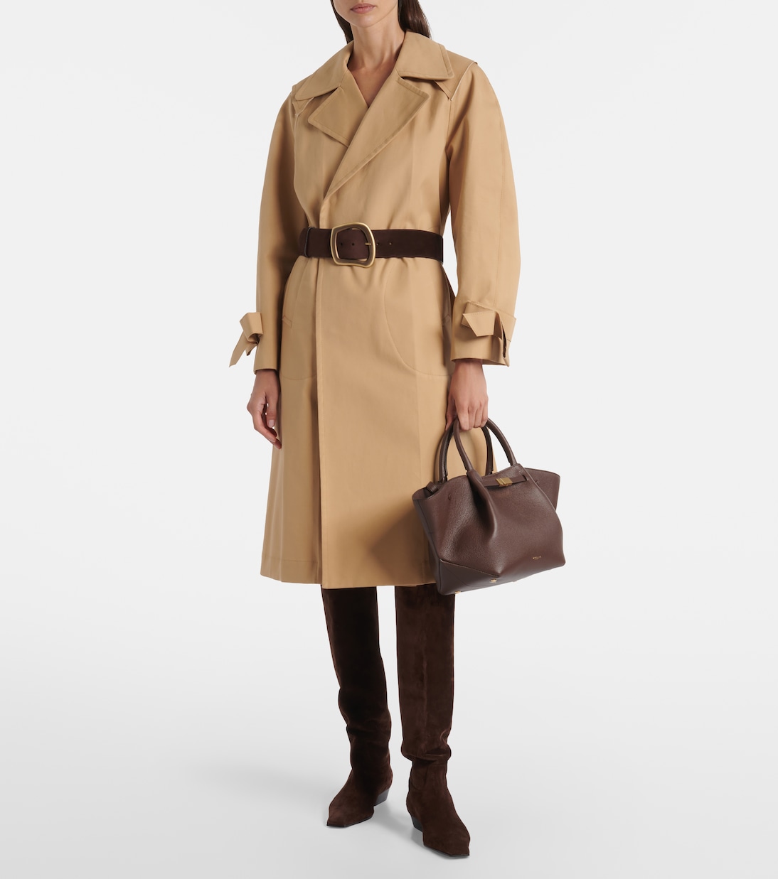 Cabas New York Midi en daim | DeMellier