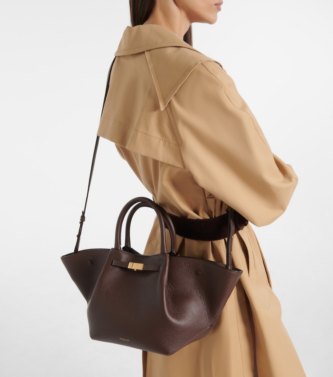 Cabas New York Midi en daim | DeMellier