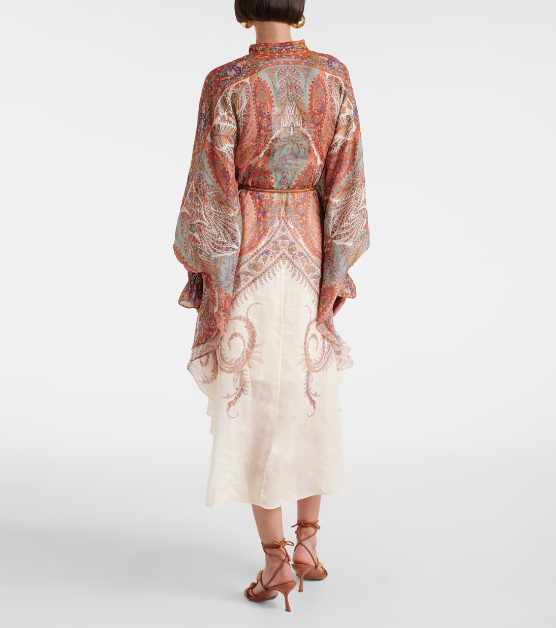 Abito midi Rhiannon in ramia | Zimmermann