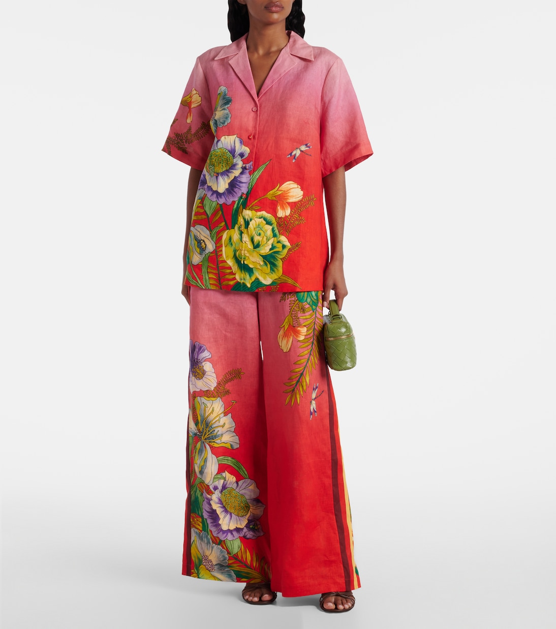 Inez ombré linen wide-leg pants | Alémais