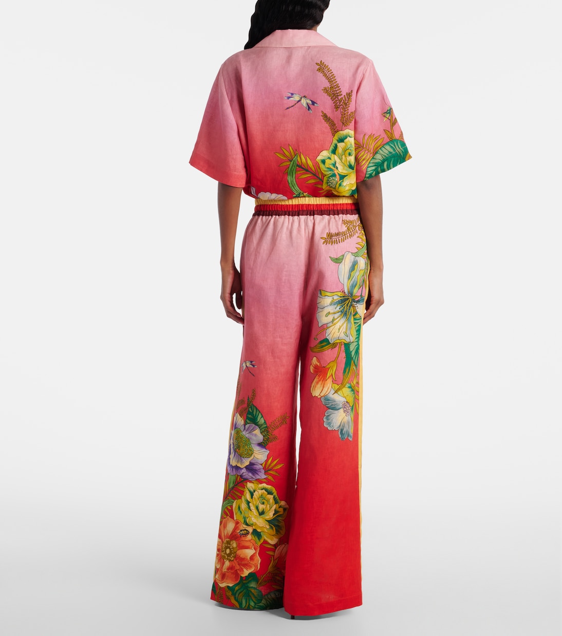 Inez ombré linen wide-leg pants | Alémais