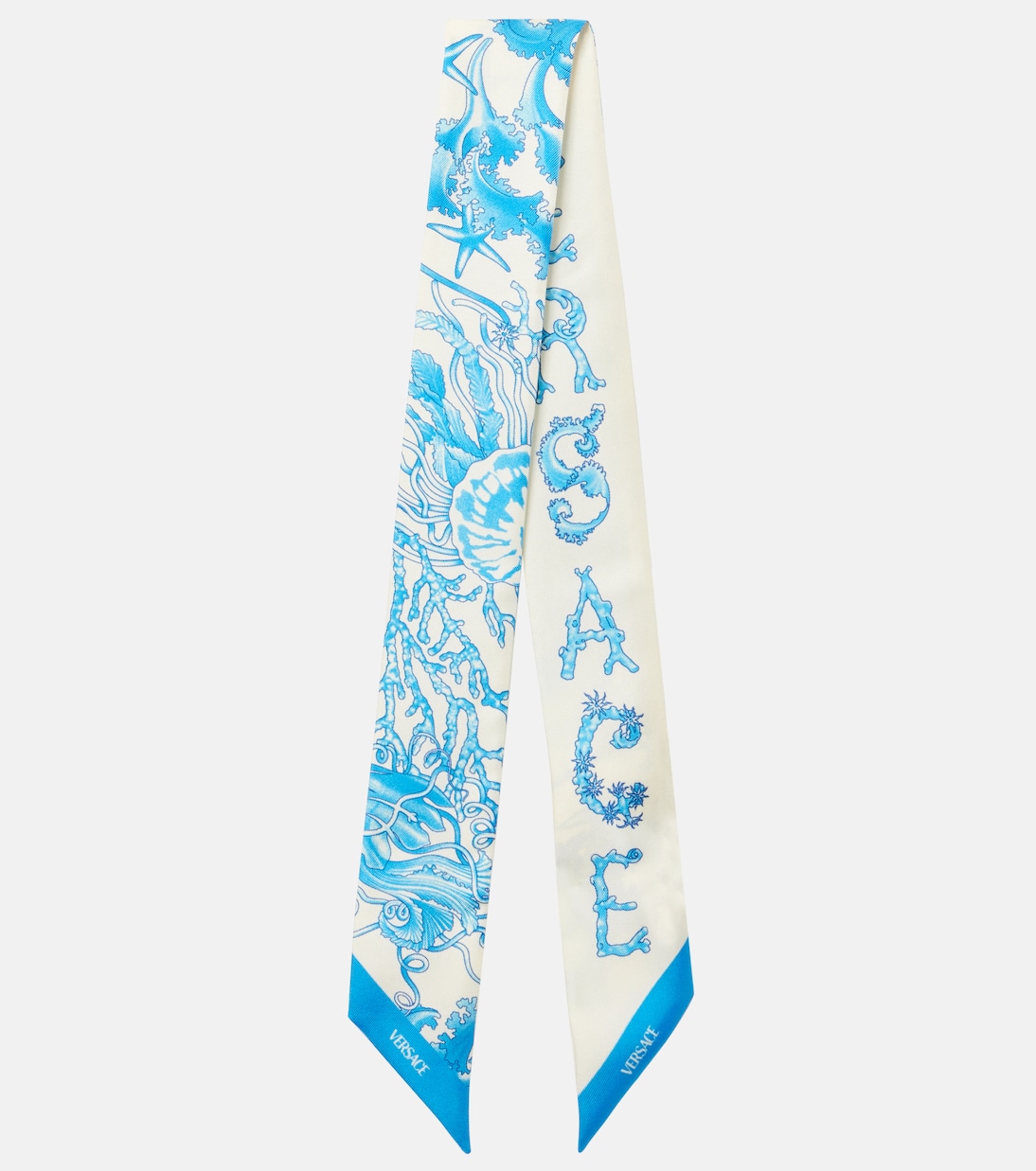 Sciarpa Underwater Barocco in twill di seta | Versace