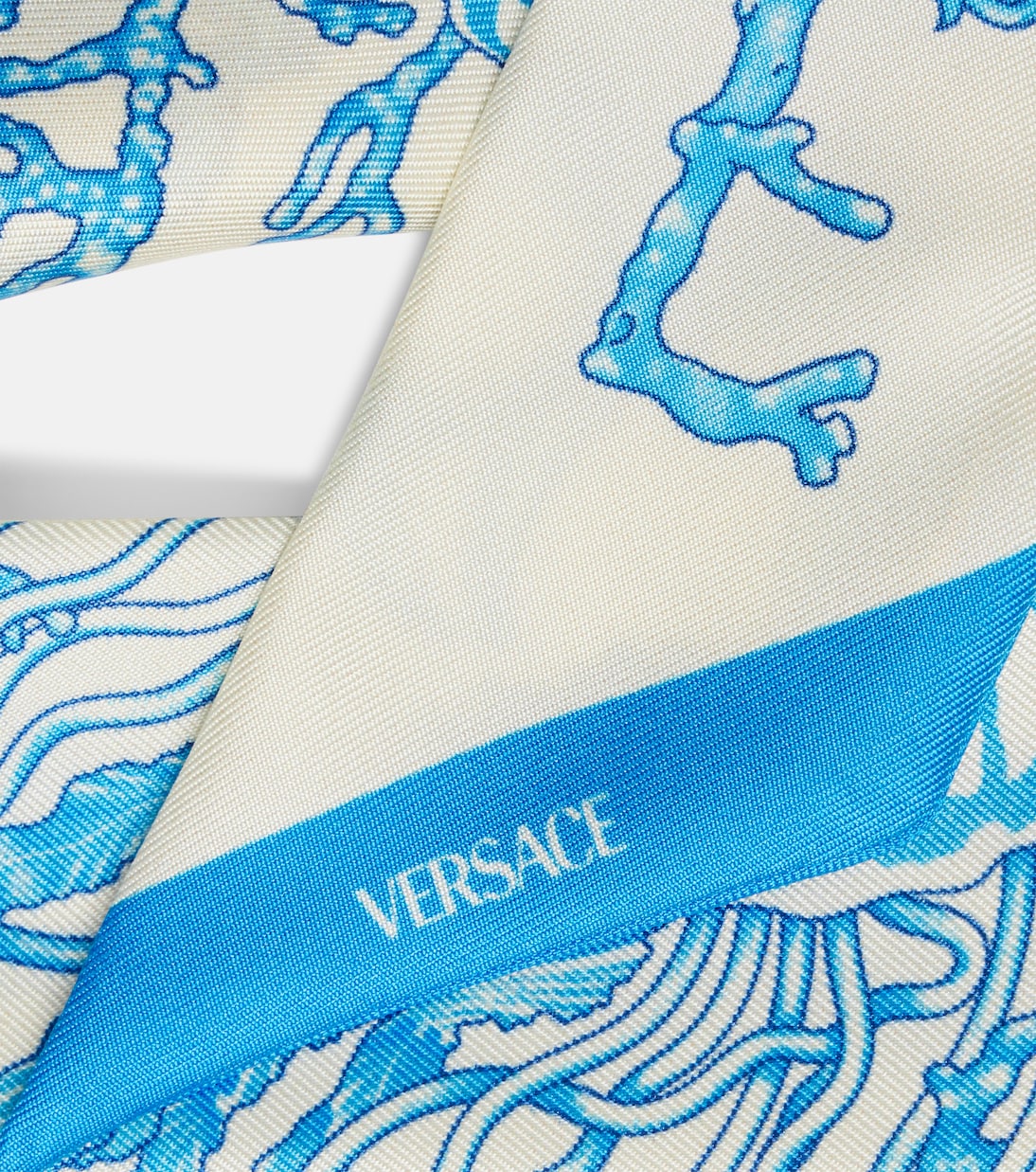 Sciarpa Underwater Barocco in twill di seta | Versace