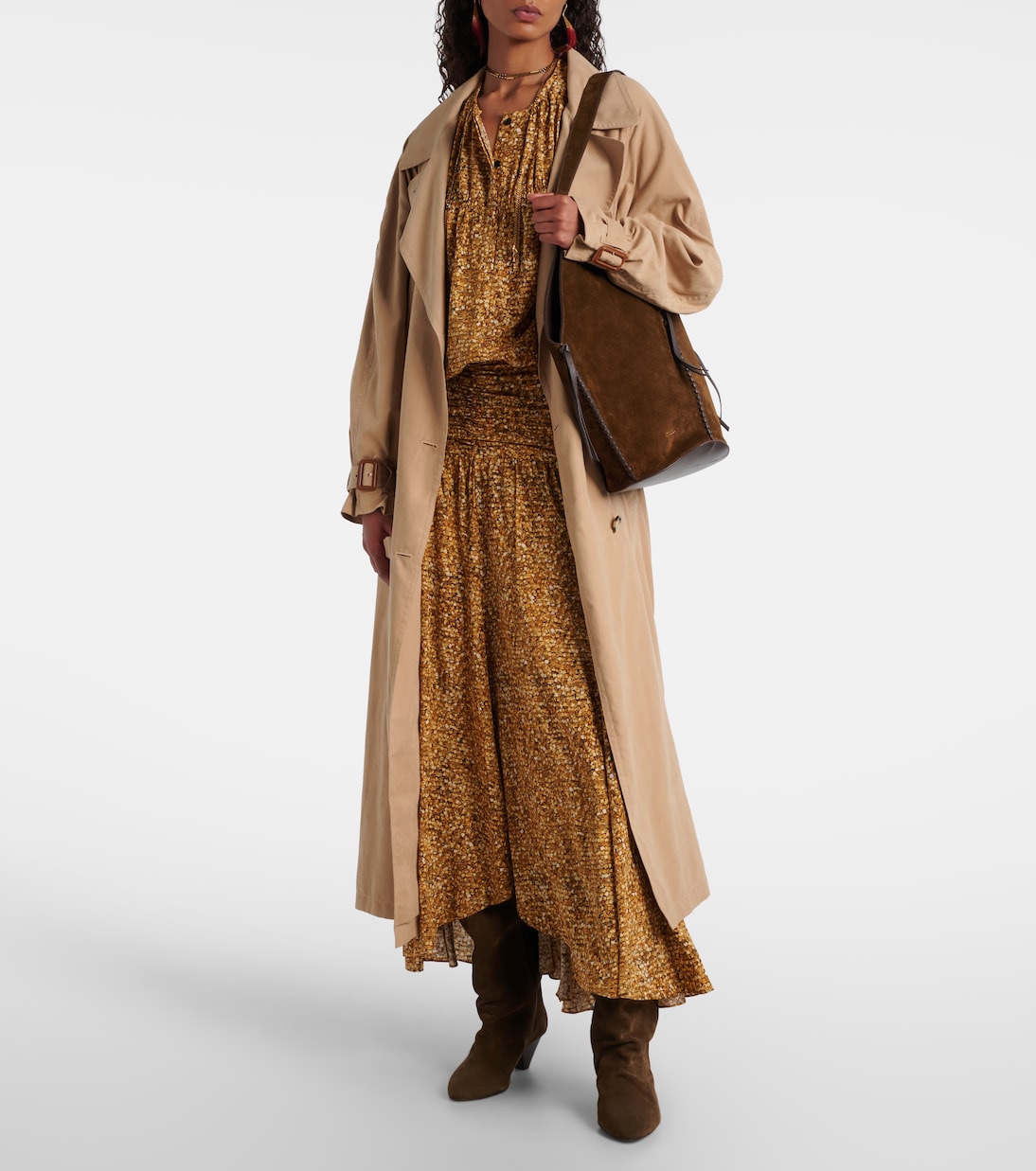 Syana printed silk-blend maxi skirt | Isabel Marant