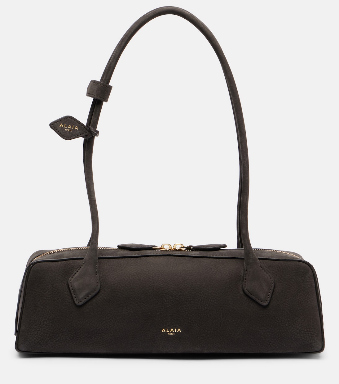 Le Teckel Medium suede shoulder bag | Alaïa