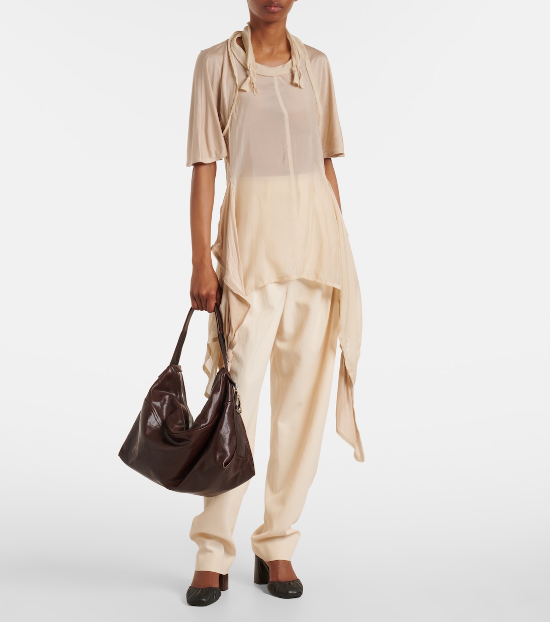 Berlingot leather shoulder bag | Lemaire