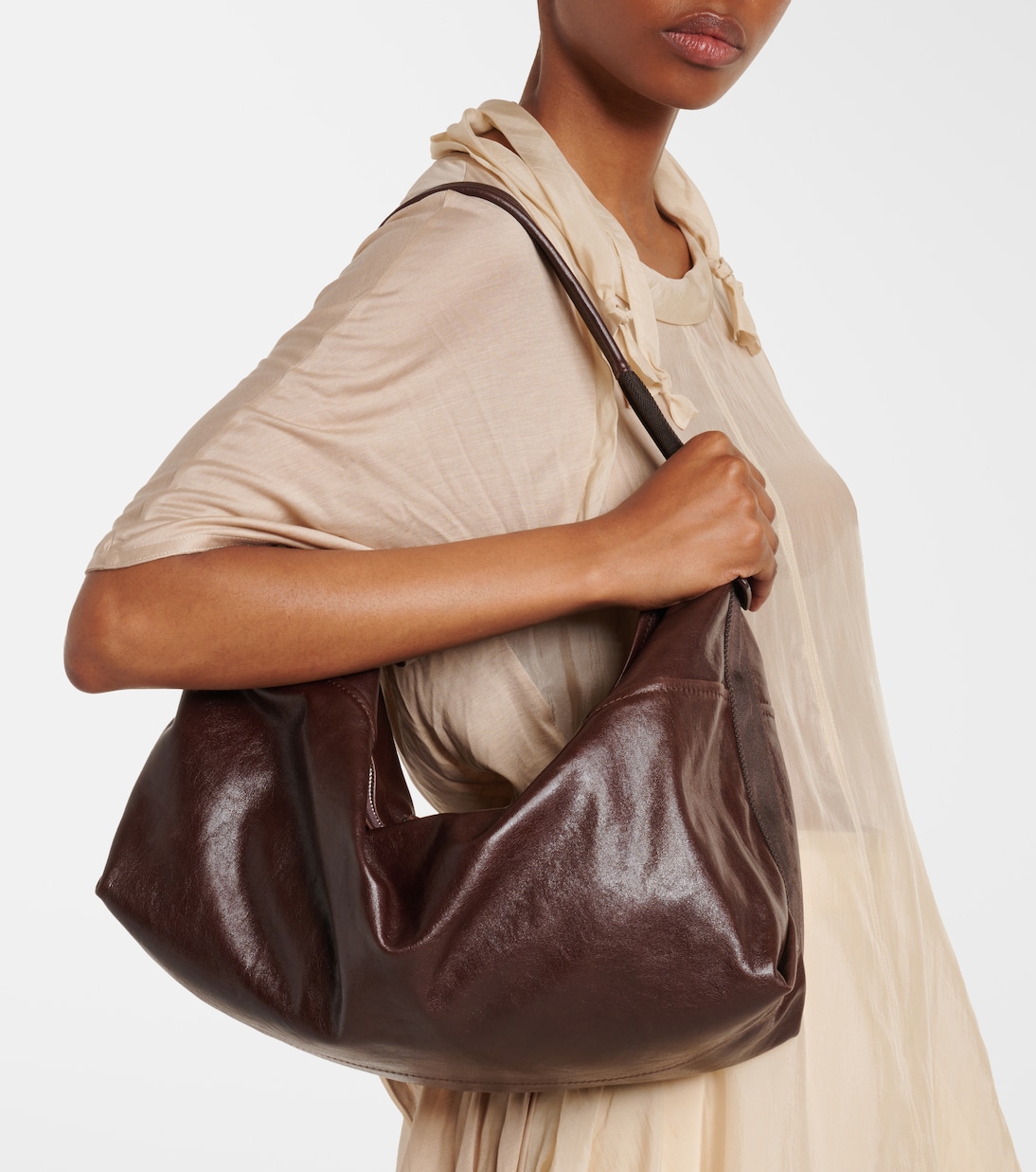 Berlingot leather shoulder bag | Lemaire