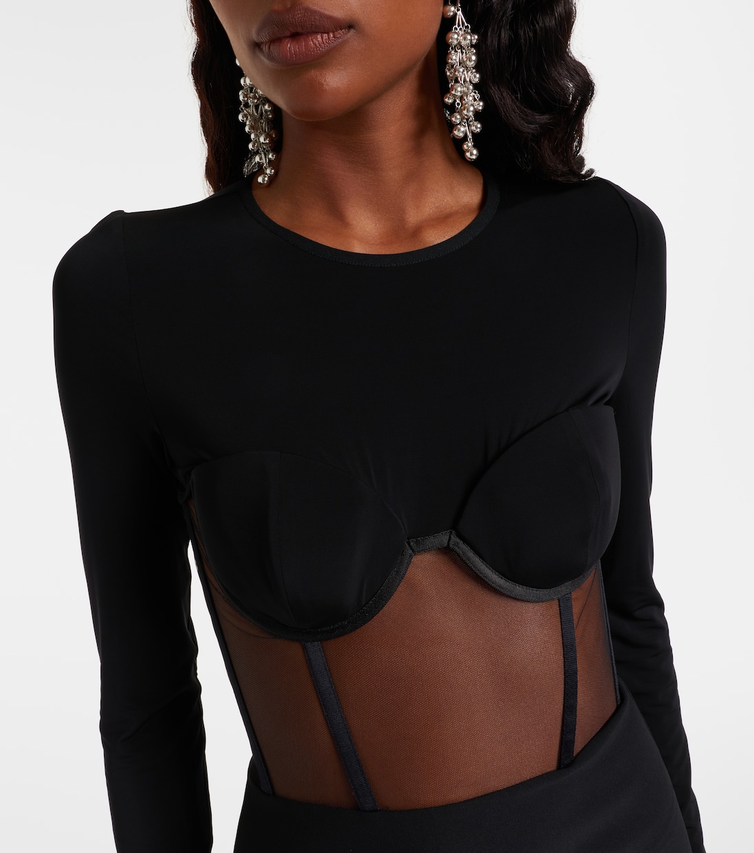 Paneled corset dress | Nensi Dojaka