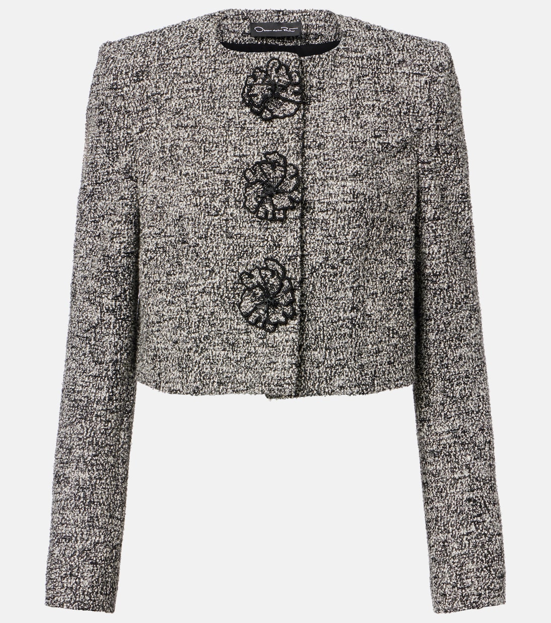 Chaqueta de tweed en mezcla de algodón | Oscar de la Renta
