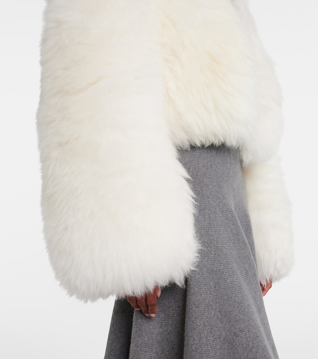 크롭 시어링 재킷 | Alaïa