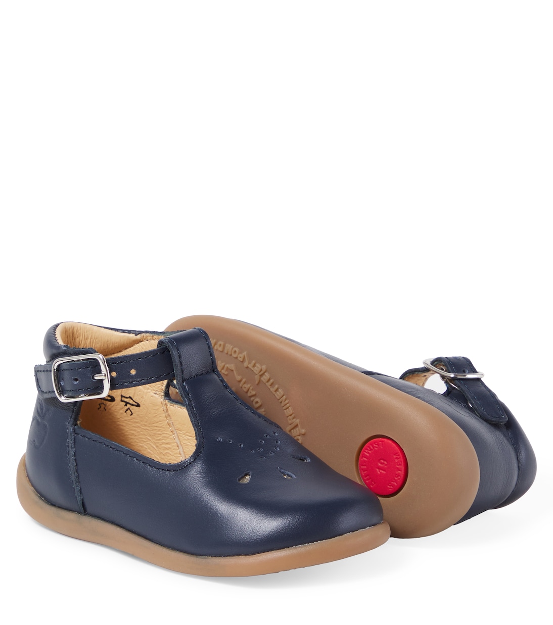 Schuhe Stand-Up Salome aus Leder | Pom d'Api
