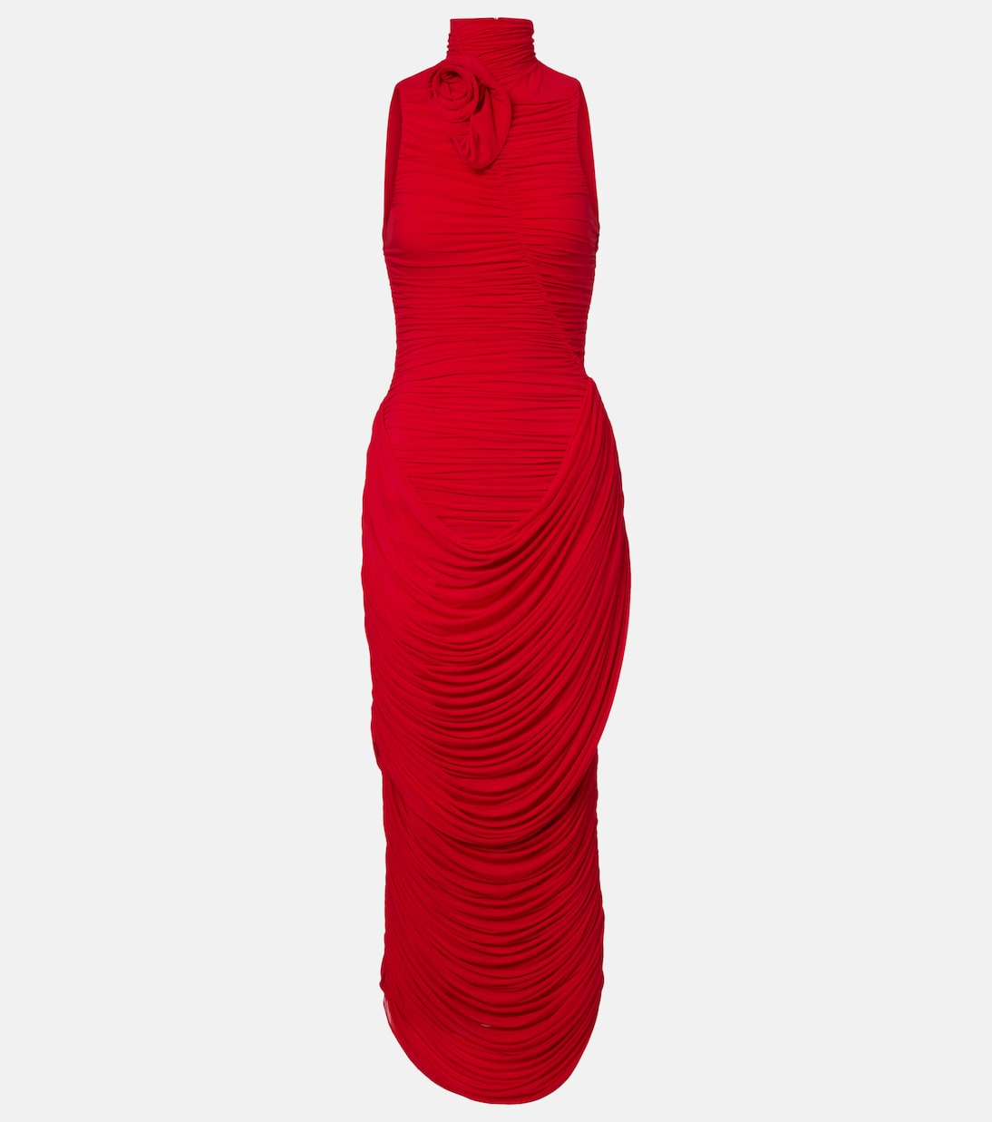 Floral-appliqué draped gown | Magda Butrym