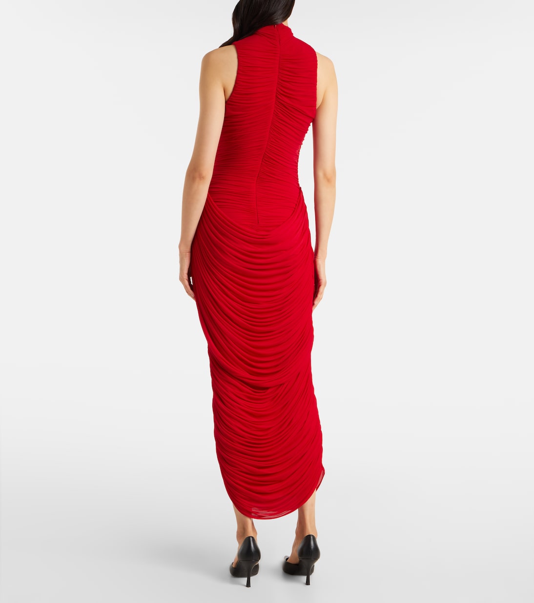 Floral-appliqué draped gown | Magda Butrym