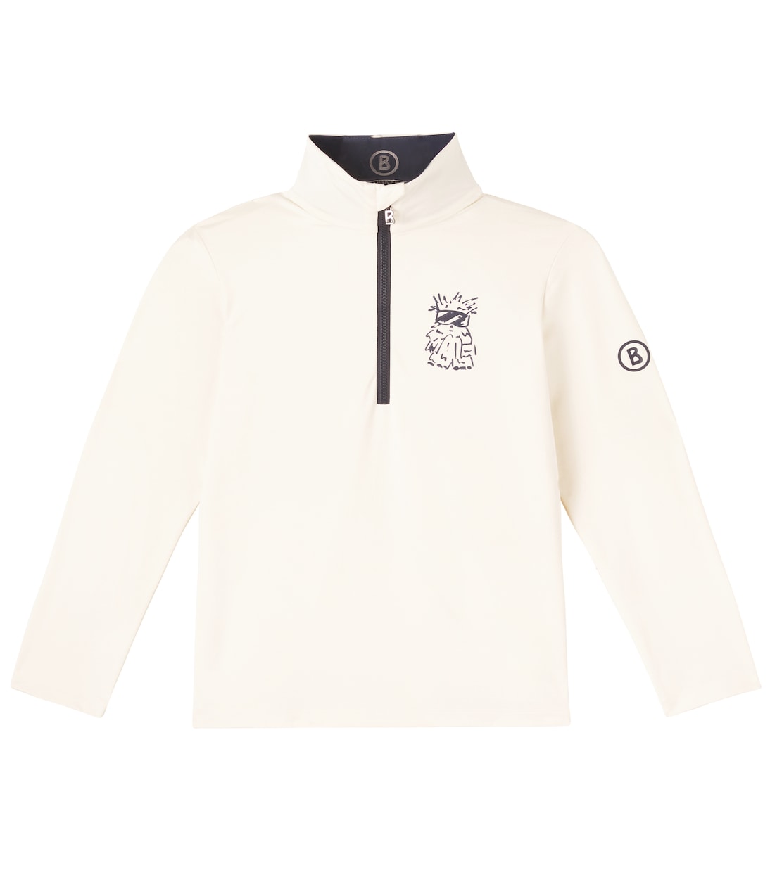 Benno printed half-zip technical top | Bogner Kids