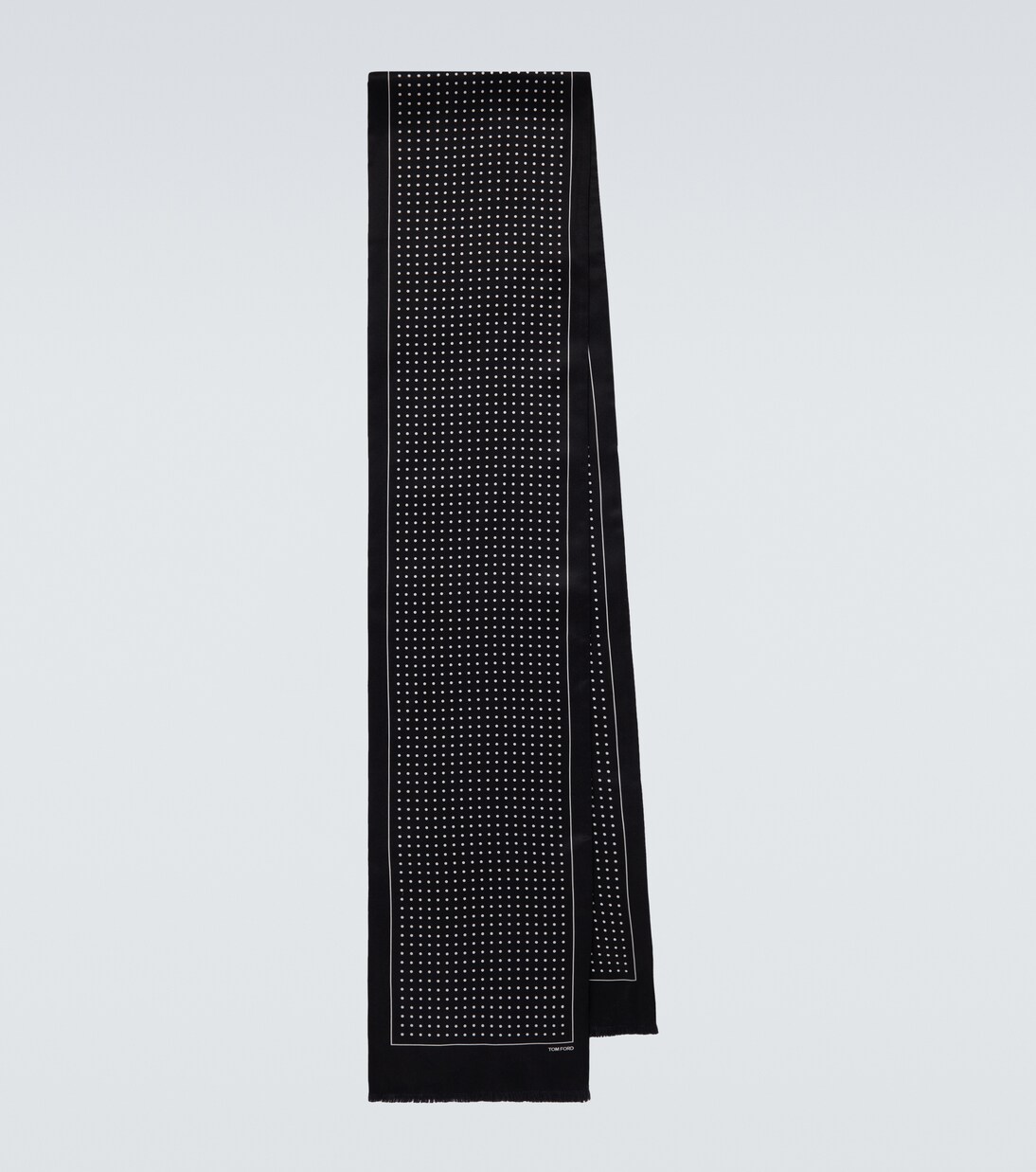 Polka-dot silk twill scarf | Tom Ford
