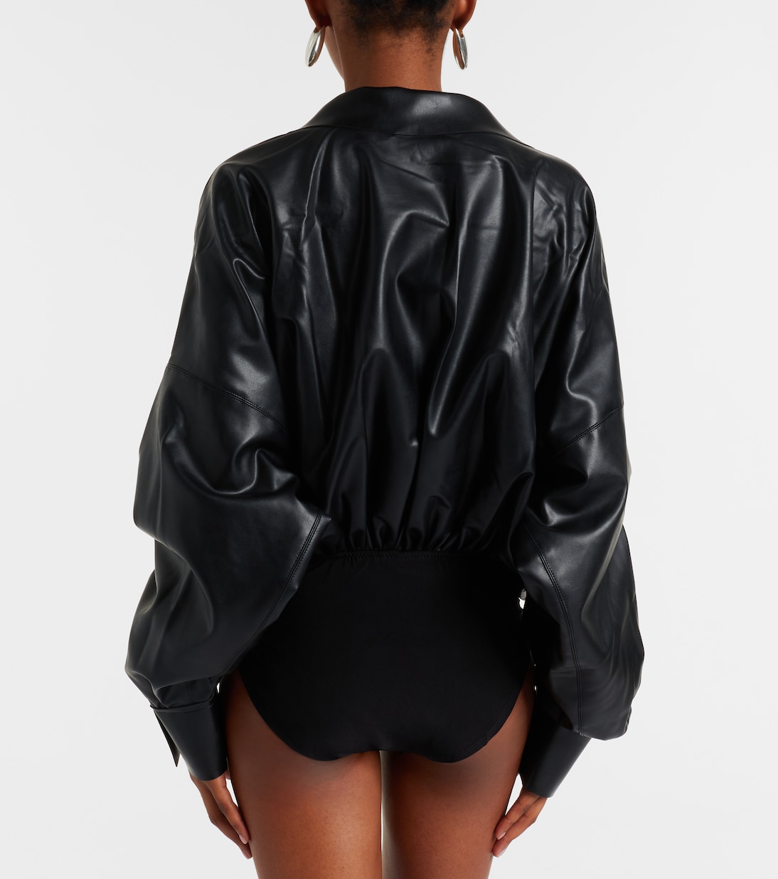 Body aus Lederimitat | Norma Kamali
