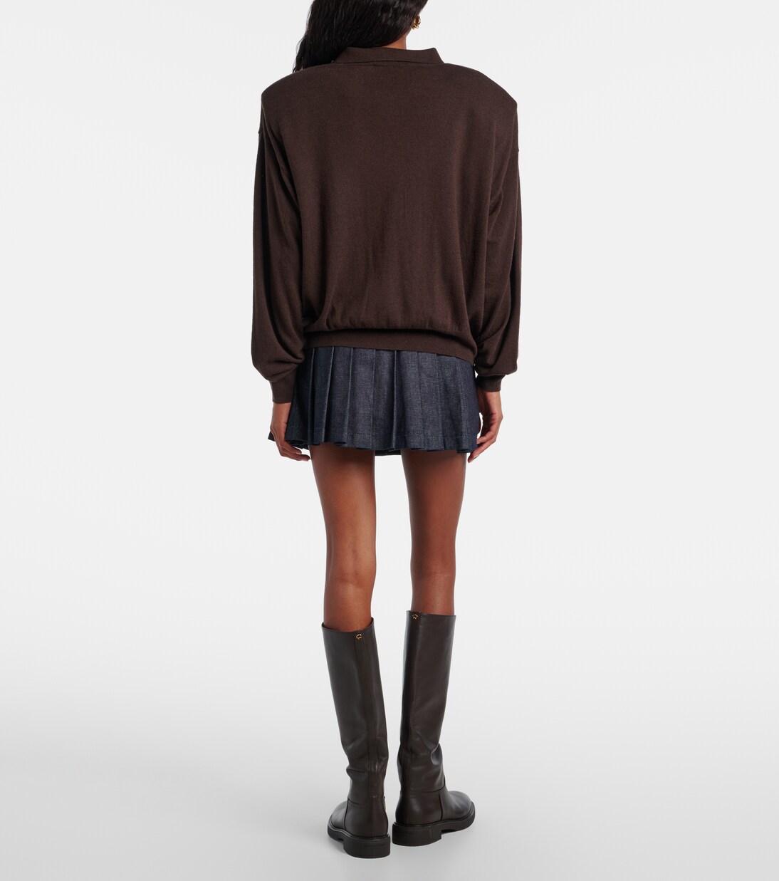 Croydon wool-blend polo sweater | The Frankie Shop