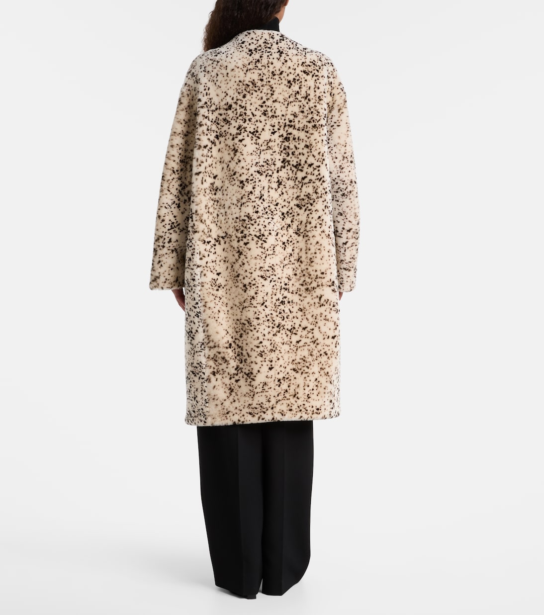 Cappotto in shearling con stampa | Toteme