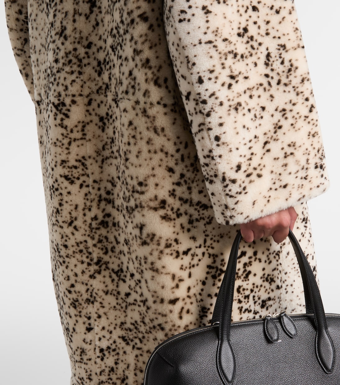 Cappotto in shearling con stampa | Toteme