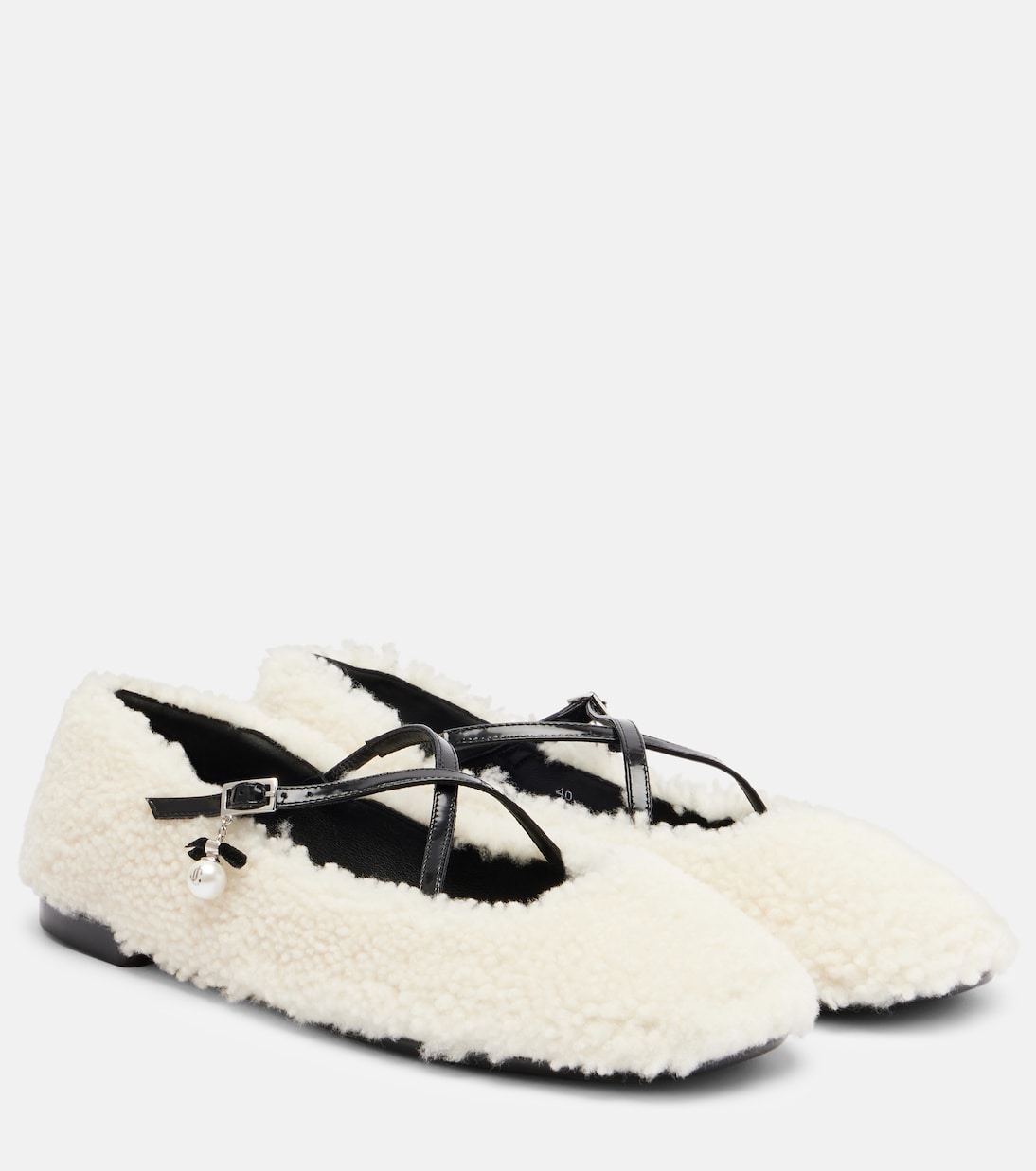 Ballerinas Eleri aus Shearling | Jimmy Choo