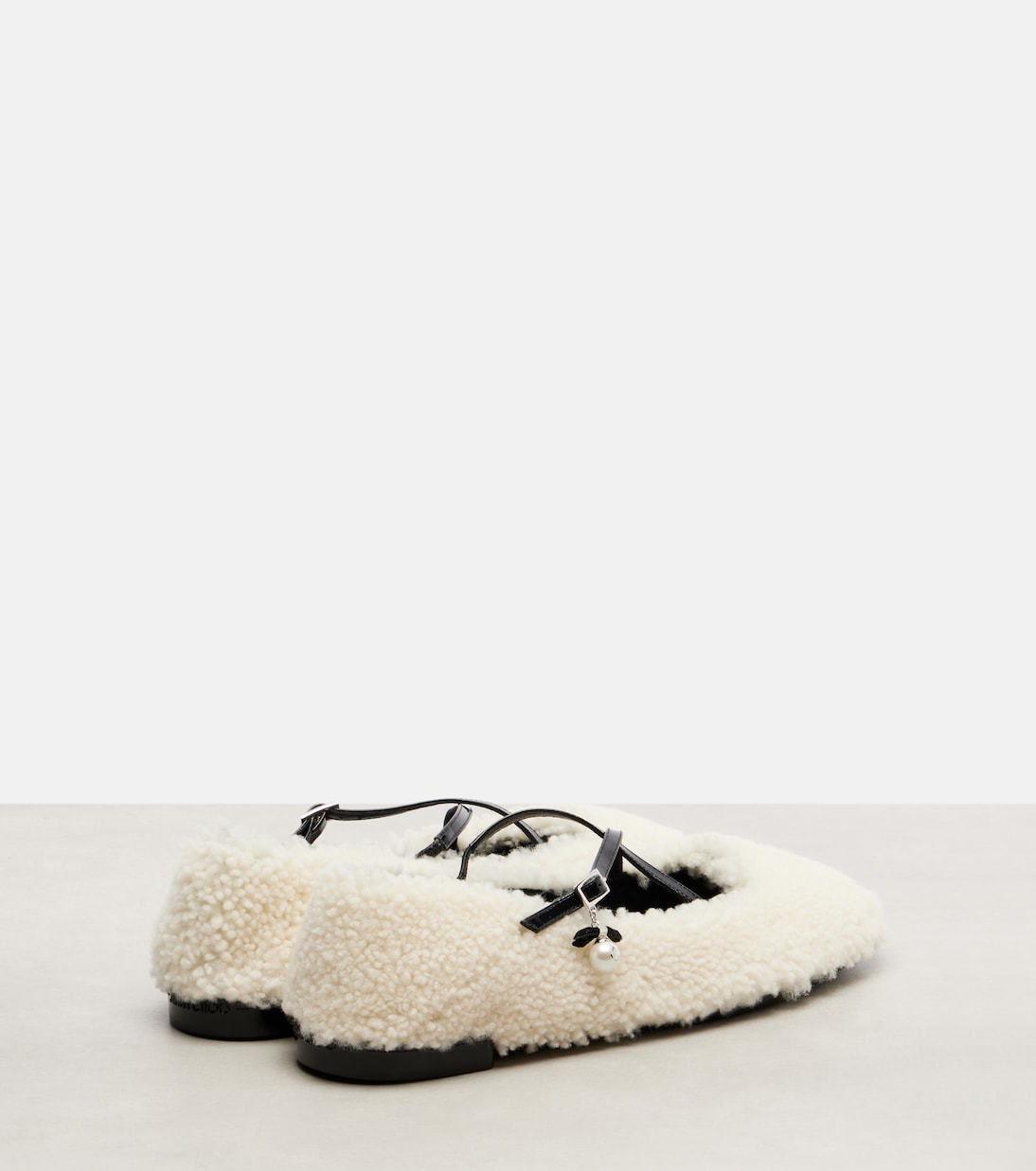 Ballerinas Eleri aus Shearling | Jimmy Choo
