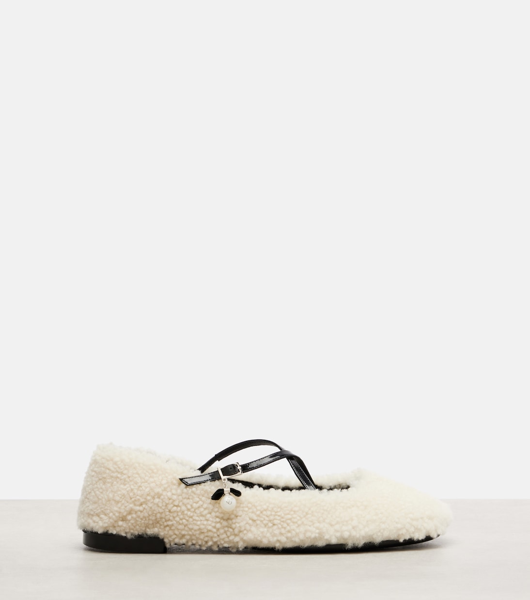 Ballerinas Eleri aus Shearling | Jimmy Choo