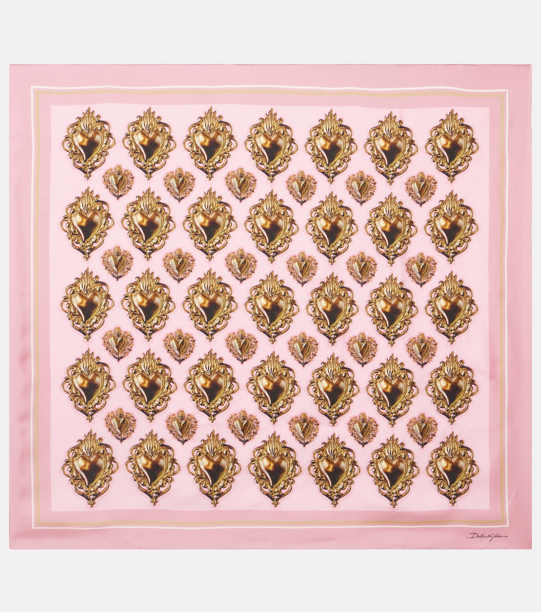Foulard in seta con stampa | Dolce&Gabbana
