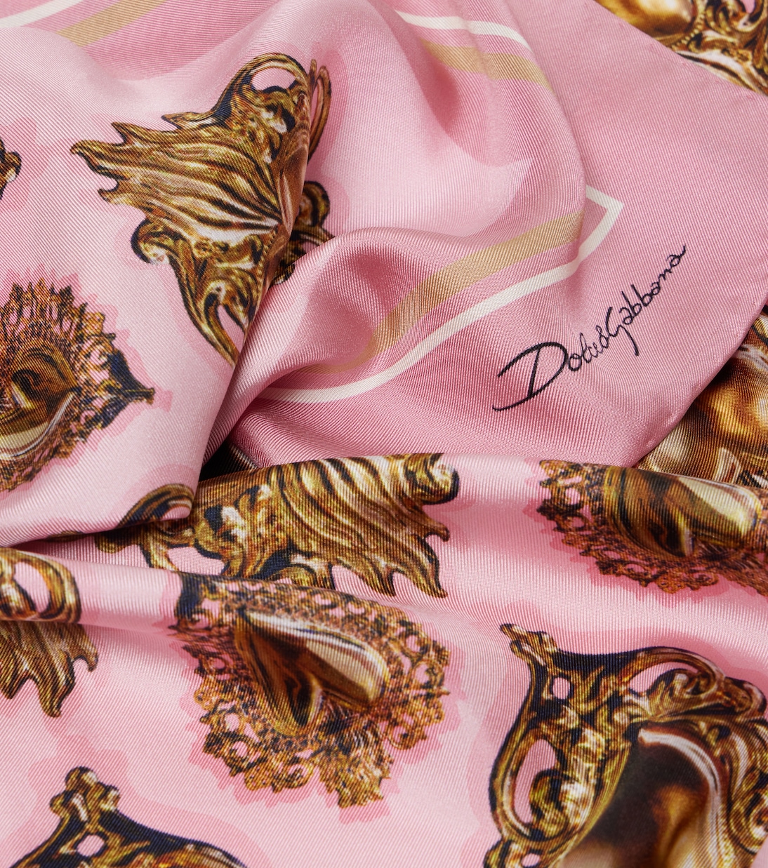 Foulard in seta con stampa | Dolce&Gabbana