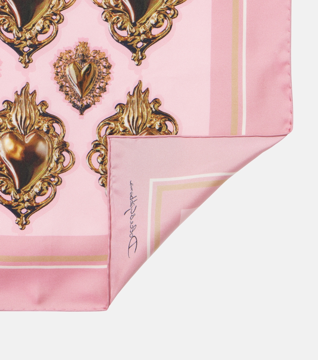 Foulard in seta con stampa | Dolce&Gabbana