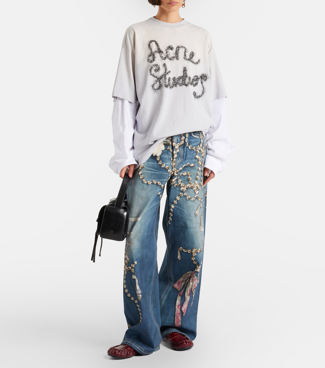 Edra layered cotton t-shirt | Acne Studios