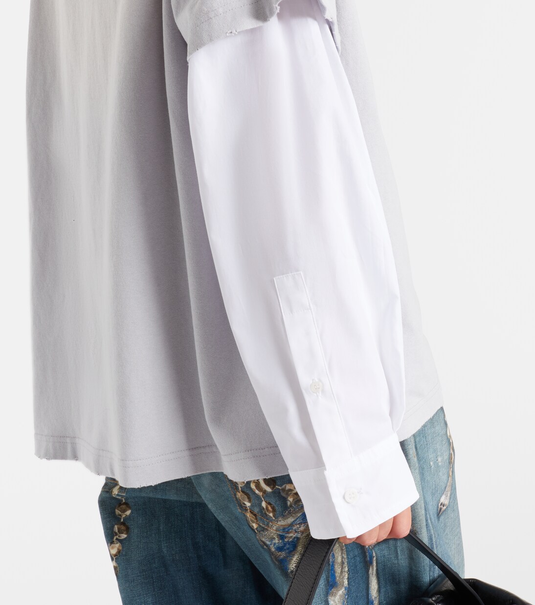 Edra layered cotton t-shirt | Acne Studios
