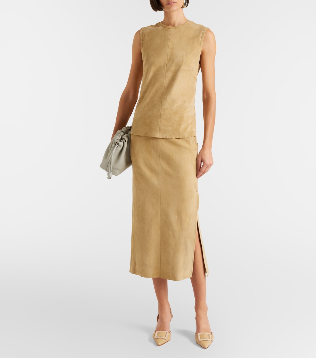 Taylor suede pencil skirt | Stouls