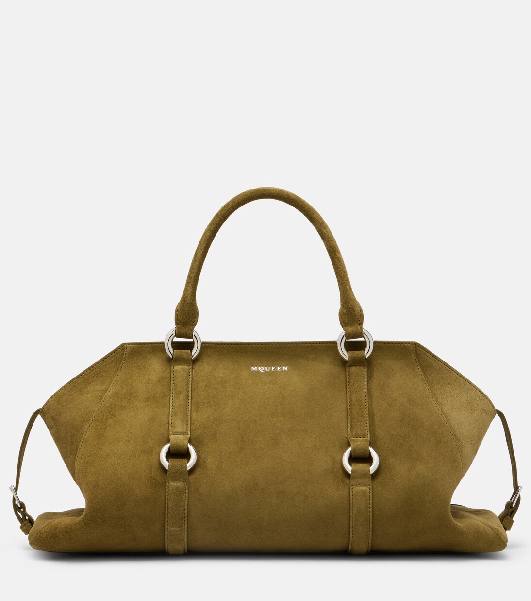 Farringdon Medium suede tote bag | McQueen