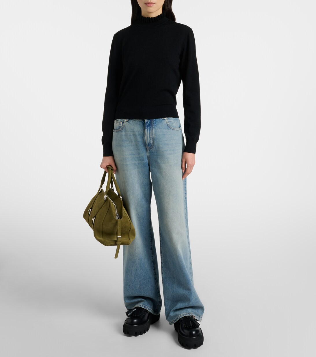 Farringdon Medium suede tote bag | McQueen