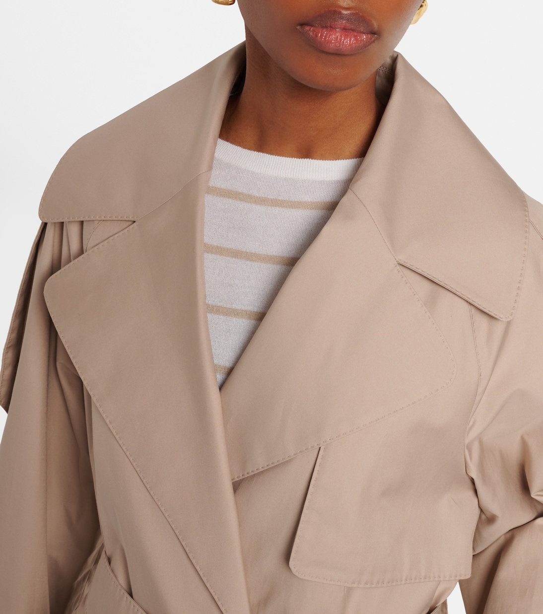 Cotton-blend gabardine trench coat | Max Mara