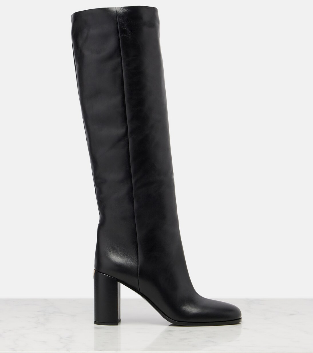 85 leather knee-high boots | Prada