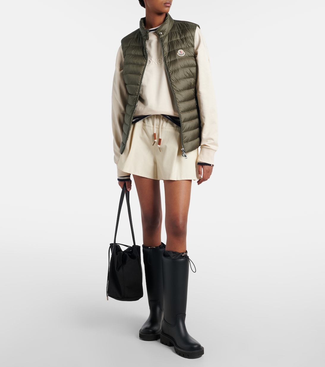 Chaleco de plumas con logo | Moncler