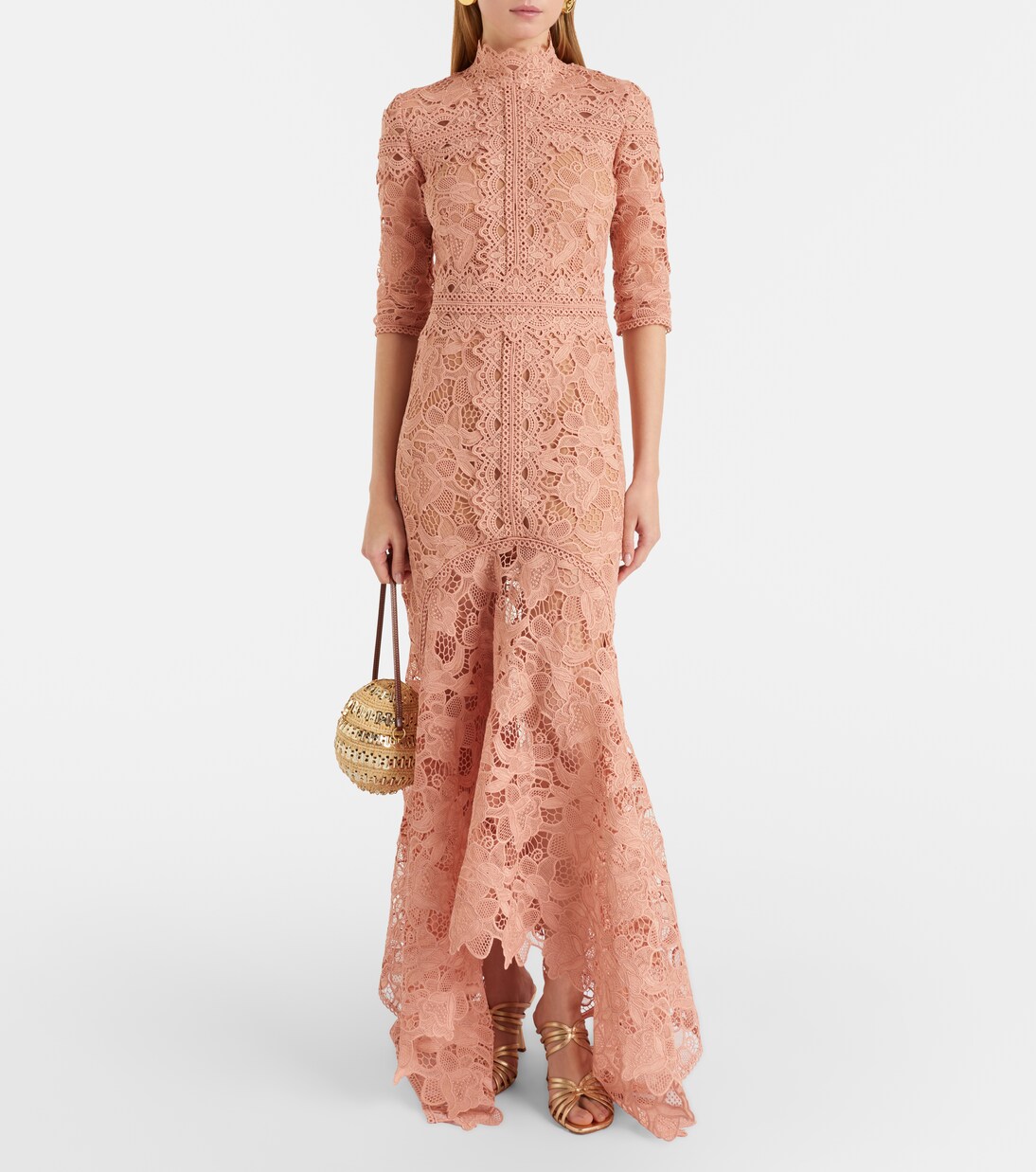 Cocktailkleid Kalissa aus Guipure-Spitze | Costarellos