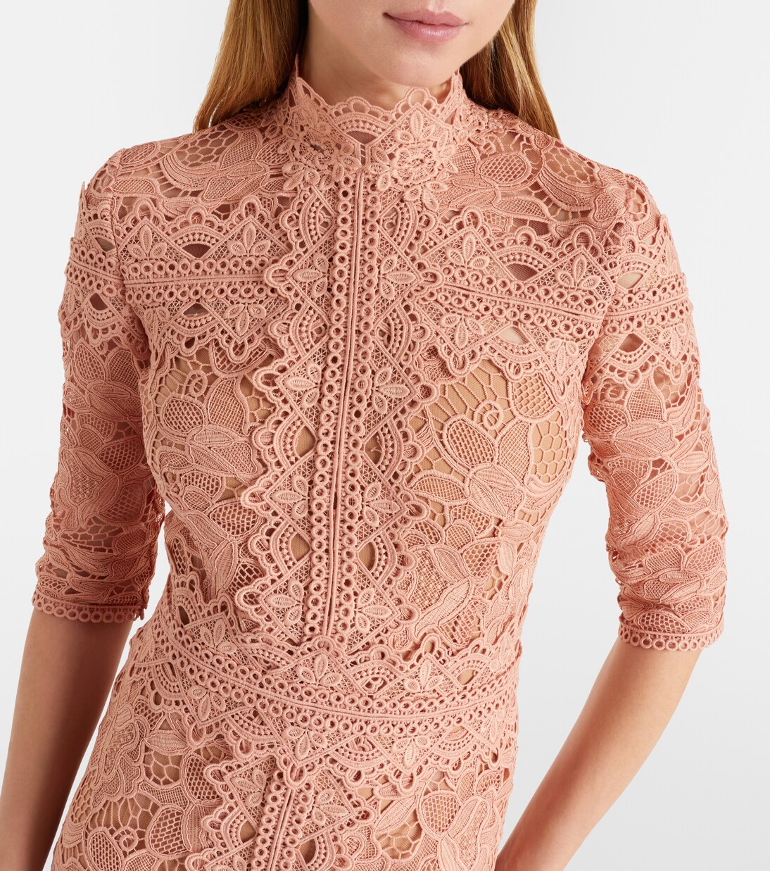 Cocktailkleid Kalissa aus Guipure-Spitze | Costarellos