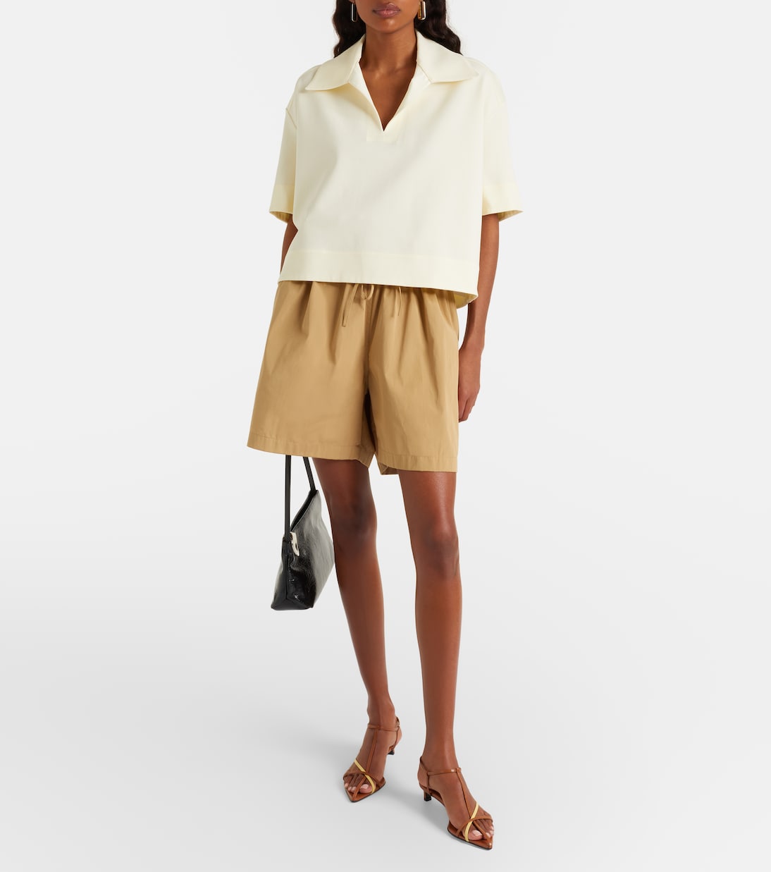 Cotton poplin shorts | Jil Sander